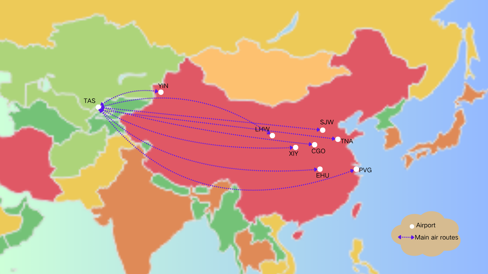 Air Freight from China to Uzbekistan